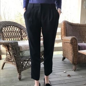The Perfect Black Ankle Trousers Women's S  - Office Elegant